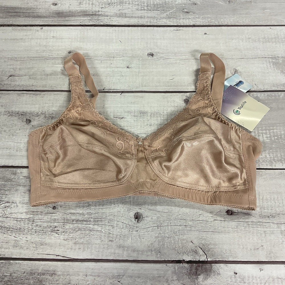 Trulife Naturalwear Mastectomy Bra Womens 38C Latte Wireless 210